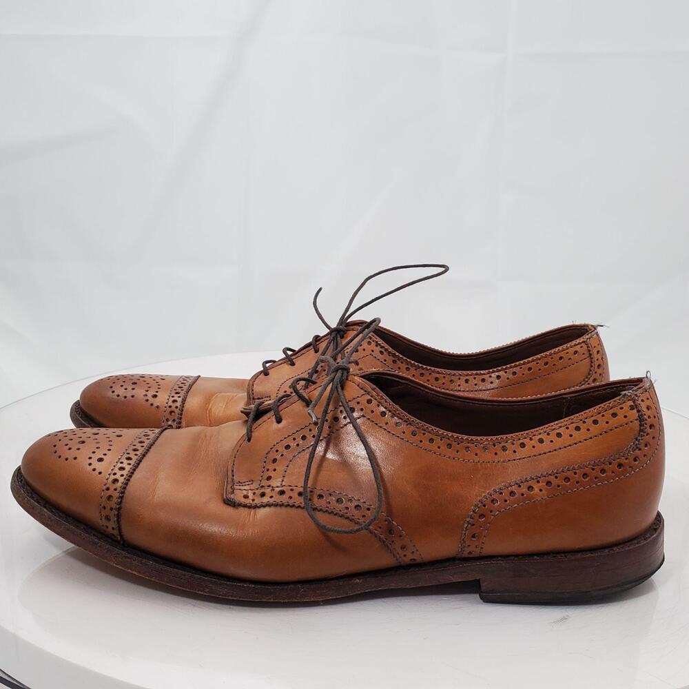 Repair Allen Edmonds Sanford 6527 Shoes 10.5 Brown Leather Cap Toe Oxford Dress